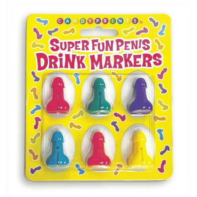 Super Fun Penis - Cocktail Markers - Set of 6 - 1