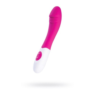 Wibrator Una silikonowy z zakrzywioną końcówką 19,8 cm - 1