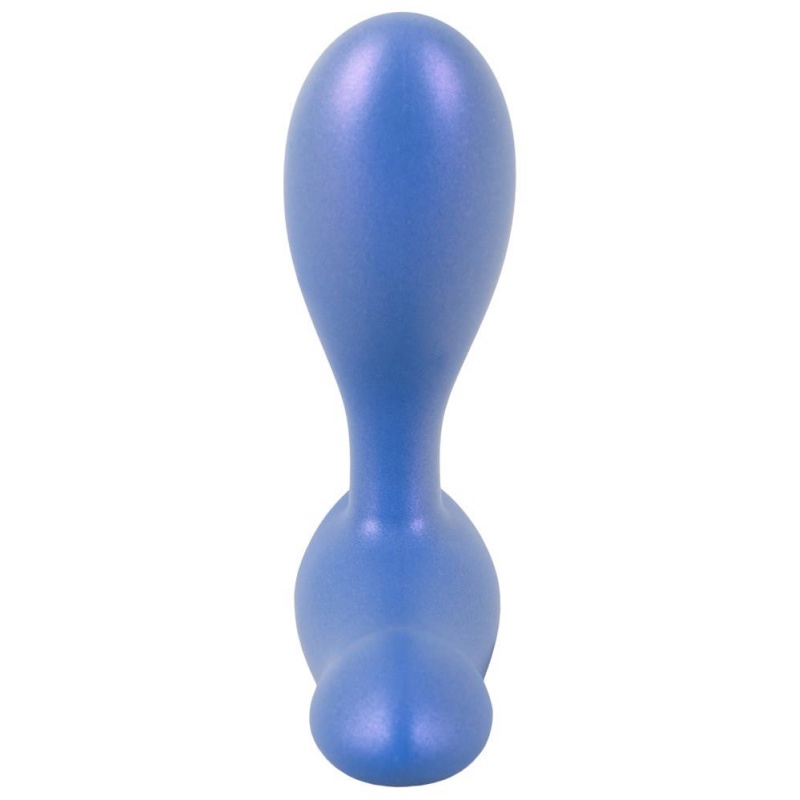 Wibrujący Korek Analny Flexible Butt Plug - Podwójna Stymulacja Prostaty i Krocza, Silikon z Powłoką PU, 11,5 cm - 3