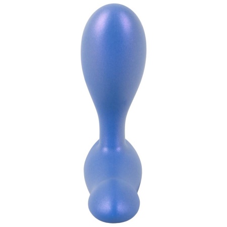 Wibrujący Korek Analny Flexible Butt Plug - Podwójna Stymulacja Prostaty i Krocza, Silikon z Powłoką PU, 11,5 cm - 3