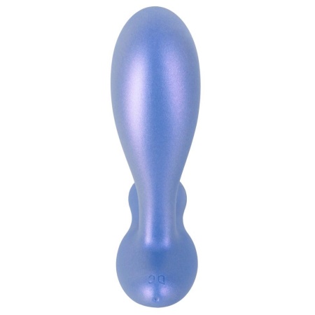 Wibrujący Korek Analny Flexible Butt Plug - Podwójna Stymulacja Prostaty i Krocza, Silikon z Powłoką PU, 11,5 cm - 5