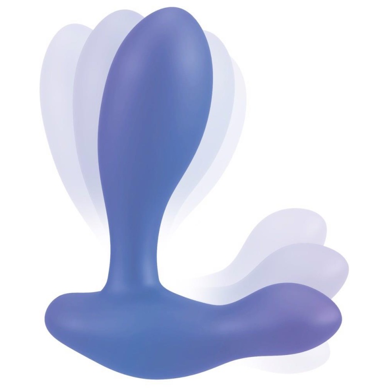 Wibrujący Korek Analny Flexible Butt Plug - Podwójna Stymulacja Prostaty i Krocza, Silikon z Powłoką PU, 11,5 cm - 7