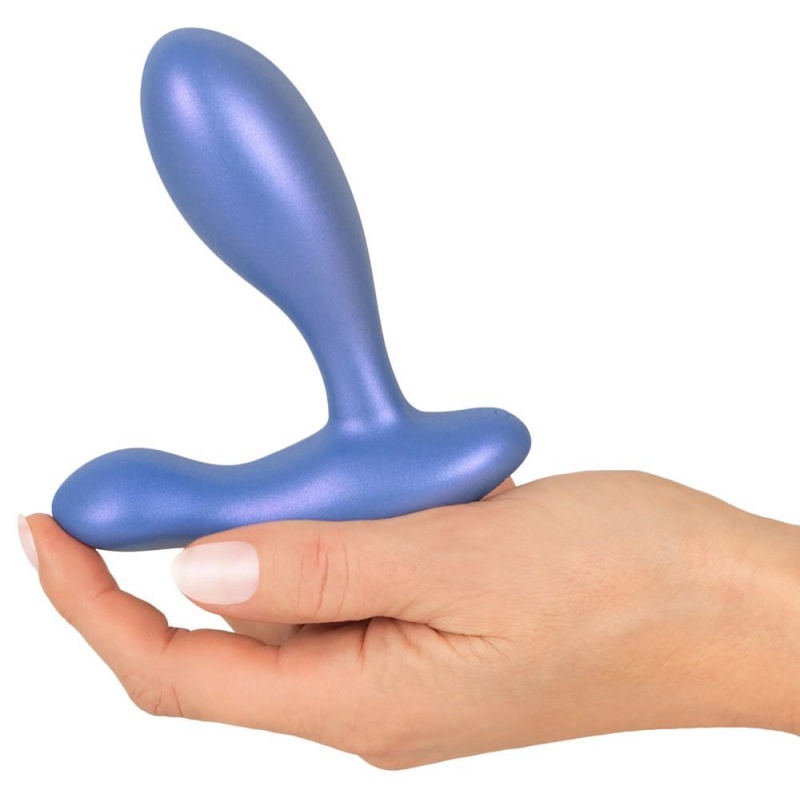 Wibrujący Korek Analny Flexible Butt Plug - Podwójna Stymulacja Prostaty i Krocza, Silikon z Powłoką PU, 11,5 cm - 8