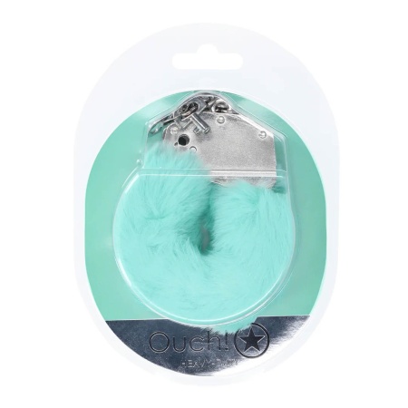 Heavy-duty Fluffy Handcuffs - Powder Green - 2
