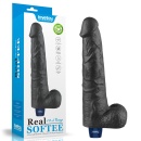 Wibrator Real Softee 26,7 cm - czarny - 1