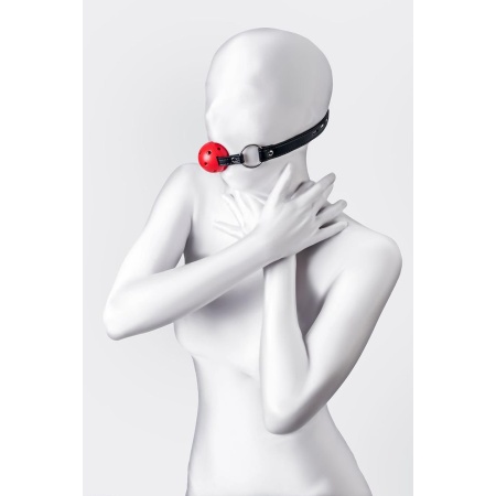 Anonymo gag, ABS plastic, red, 64 cm - 3