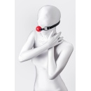 Anonymo gag, ABS plastic, red, 64 cm - 3