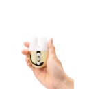Wibrator podwójny Double Vibe White Gold - dwa silniki, silikonowa nakładka, 8,4 × 5,4 cm - 3