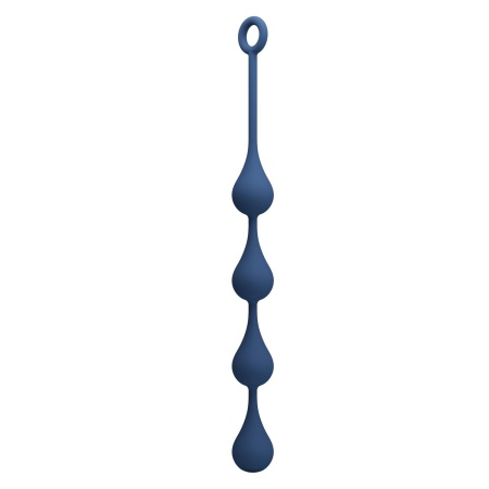 Kulki analne Waterdrop L z pętlą zabezpieczającą, 42,6 cm - 3