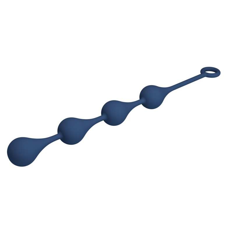 Kulki analne Waterdrop L z pętlą zabezpieczającą, 42,6 cm - 5