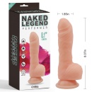 Dildo realistyczne Performer-Flesh z płynnego silikonu z przyssawką, 20,5 cm, śr. 4,7 cm - 7