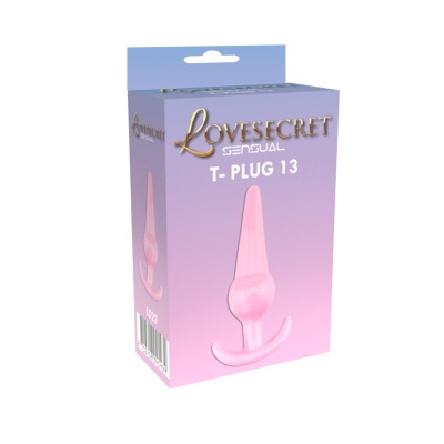Korek analny T-Plug 13 Pink 12,6 cm - 1 2