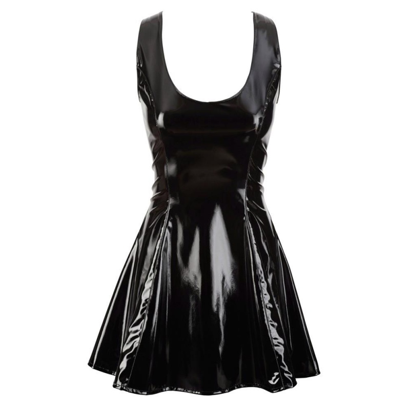 Vinyl Dress black 2XL - 4