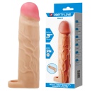 Nakładka na penisa Gerd Flesh z rowkami i paskiem, 7,6 cm - 1