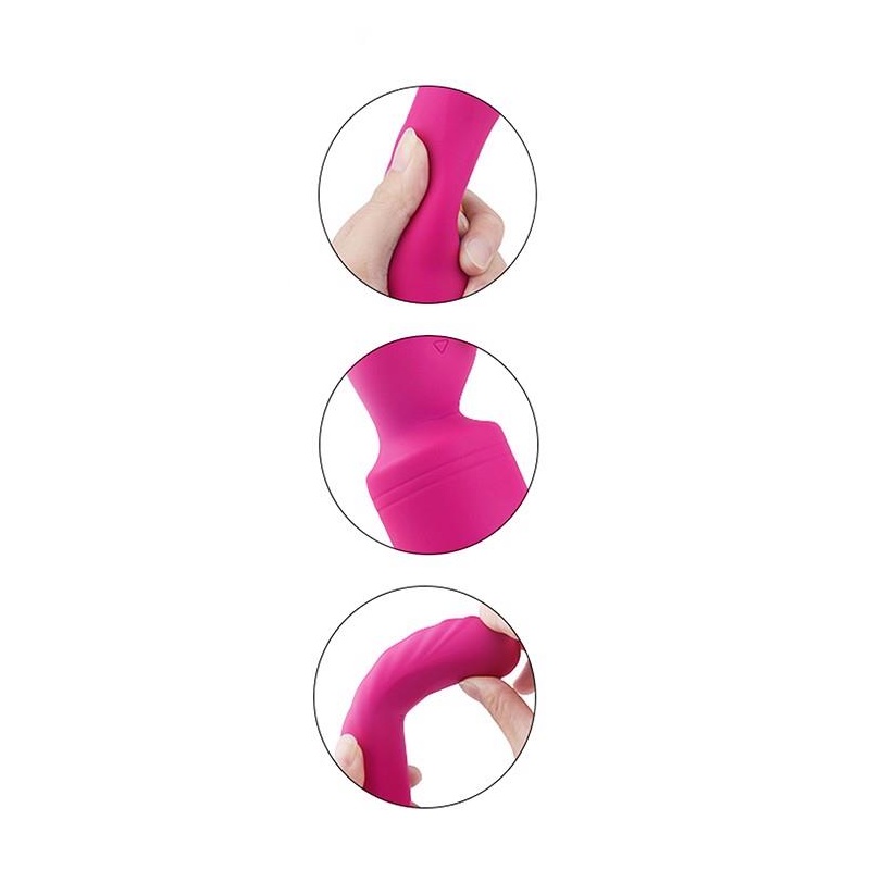 Masażer wand Heating Bodywand z podgrzewaniem, 9 trybami wibracji, 3 poziomami intensywności, długość 23,2 cm - 2