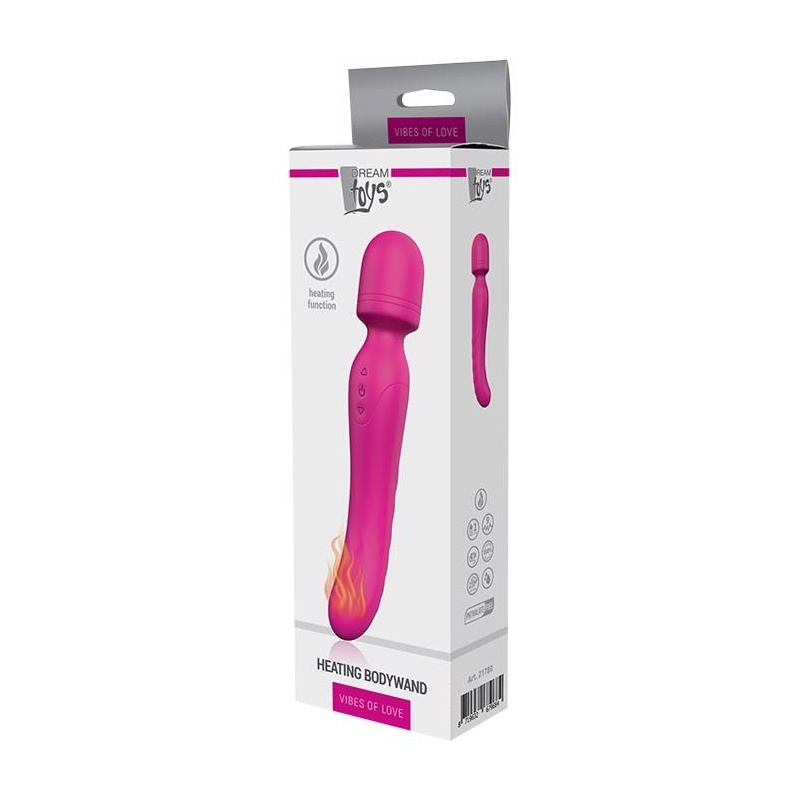 Masażer wand Heating Bodywand z podgrzewaniem, 9 trybami wibracji, 3 poziomami intensywności, długość 23,2 cm - 4