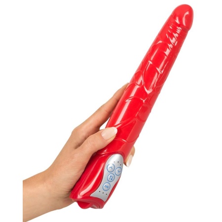 Wibrator Red Push 27,5 cm z funkcją pulsacji (push) i 7 trybami wibracji, TPE - 3
