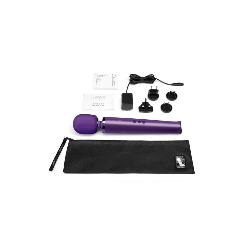 Masażer Le Wand Rechargeable Purple - 10 prędkości i 20 wzorców, 34 cm x 6,2 cm - 3