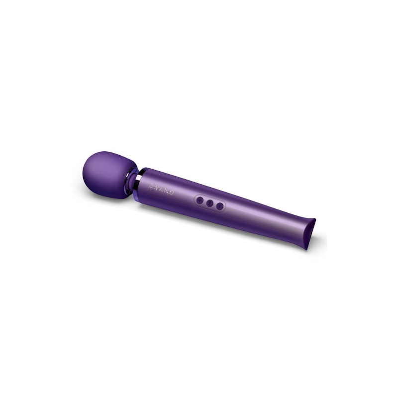 Masażer Le Wand Rechargeable Purple - 10 prędkości i 20 wzorców, 34 cm x 6,2 cm - 4