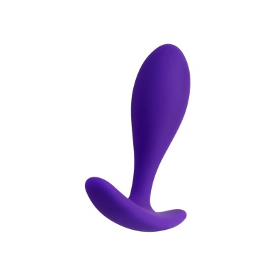 Korek analny Anal Plug Hub - matowy silikon, szeroka podstawa, 7,2 cm - 1 2
