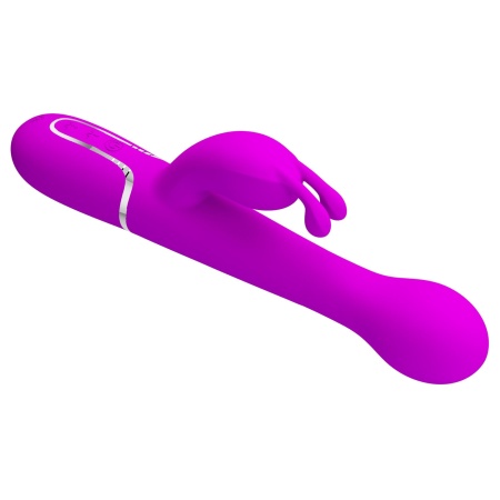 Wibrator króliczek Dejon Twinkled Tenderness Purple - 7 funkcji wibracji, 4 tryby wypychania, 4 funkcje rotacji, dwa niezależne - 5