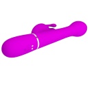 Wibrator króliczek Dejon Twinkled Tenderness Purple - 7 funkcji wibracji, 4 tryby wypychania, 4 funkcje rotacji, dwa niezależne - 8