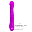 Wibrator króliczek Dejon Twinkled Tenderness Purple - 7 funkcji wibracji, 4 tryby wypychania, 4 funkcje rotacji, dwa niezależne - 10