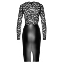 Noir lace dress L - 5