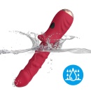 Wibrator Dick Red 9 z 9 trybami wibracji i mechanizmem ruchów posuwistych, długość 21,7 cm - 9