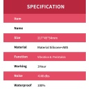 Wibrator Dick Red 9 z 9 trybami wibracji i mechanizmem ruchów posuwistych, długość 21,7 cm - 12
