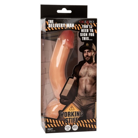 Realistyczne dildo Working Stiff The Delivery Man z przyssawką i elastycznym trzonem 21 cm - 1