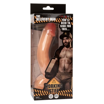 Realistyczne dildo Working Stiff The Delivery Man z przyssawką i elastycznym trzonem 21 cm - 1 2