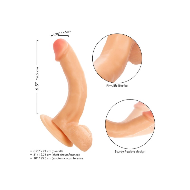 Realistyczne dildo Working Stiff The Delivery Man z przyssawką i elastycznym trzonem 21 cm - 6