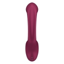 Wibrator G for Goddess 2 Wine Red - dwufunkcyjna stymulacja punktu G i łechtaczki, 2 silniki, 60 programów, silikon medyczny, IP - 3
