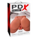 Masturbator realistyczny pośladków Tan – dwa kanały (pochwa i odbyt), 19,1 cm - 1