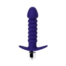 Wibrator analny Condal Violet z reliefową powierzchnią i szeroką podstawą, 14 cm - 3
