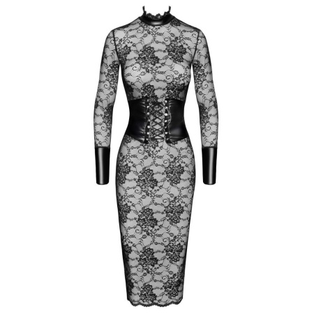 Noir Dress Lace L - 8