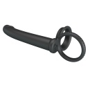 Dildo Moses z podwójnym pierścieniem - silikonowe, wodoodporne, 20 cm - 7