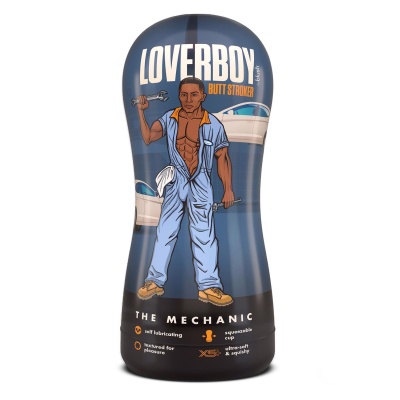 LOVERBOY THE MECHANIC SELF LUBRICATING STROKER BROWN - 1