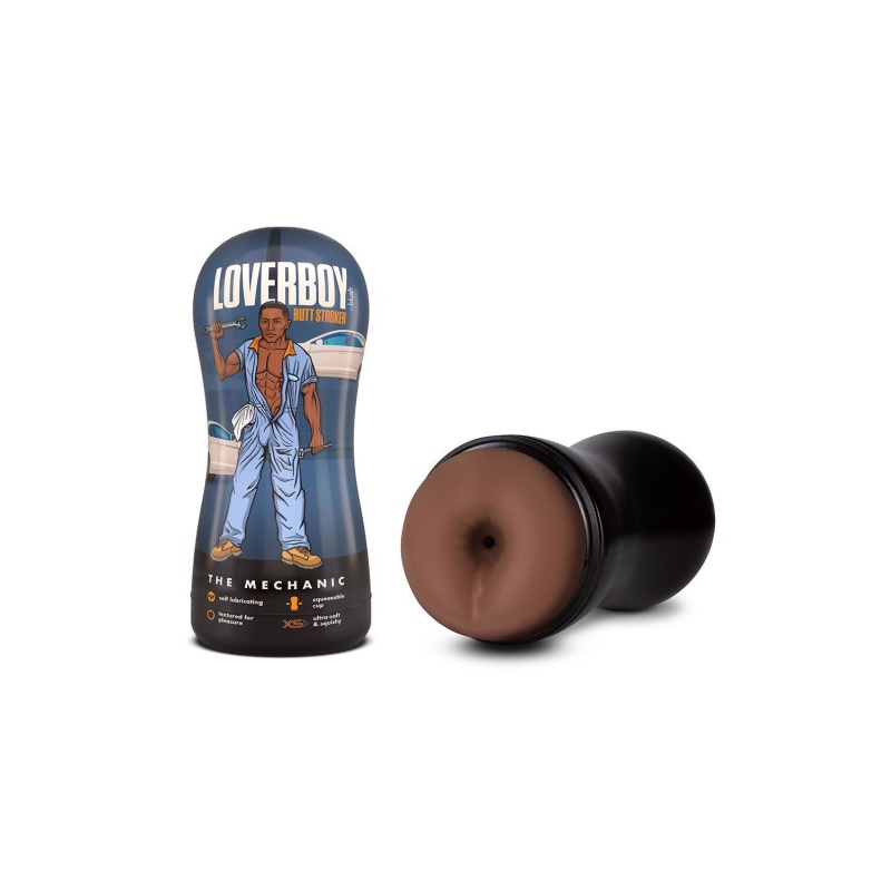 Masturbator THE MECHANIC - samosmarujący TPE, długość 17,7 cm - 2