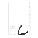 Silicone Cockring with Prostate Stimulator - M - Black - 6