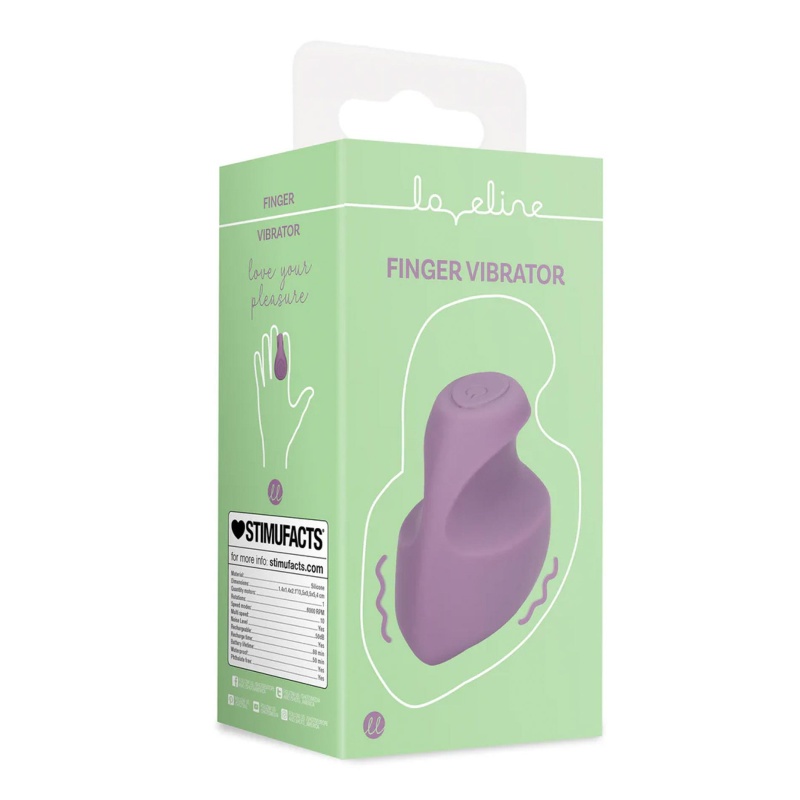 Wibrator na palec Mystic Purple - kompaktowa, dwuczęściowa konstrukcja z matowego silikonu - 3