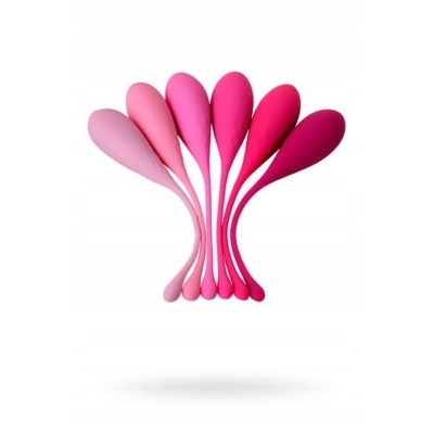 xEROMANTICA Set of 6 vaginal balls K-ROSE,silicone, pink - 1