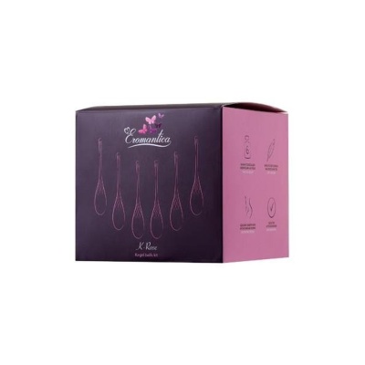 xEROMANTICA Set of 6 vaginal balls K-ROSE,silicone, pink - 1 2