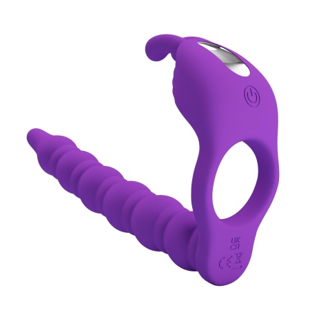 Wibrujący pierścień na penisa Blackney z 7 trybami wibracji - średnica 4,5 cm - 3