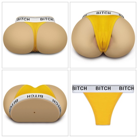 Masturbator Streetgirl's 11 Beżowy z Podwójną Stymulacją 23,5 cm - 3