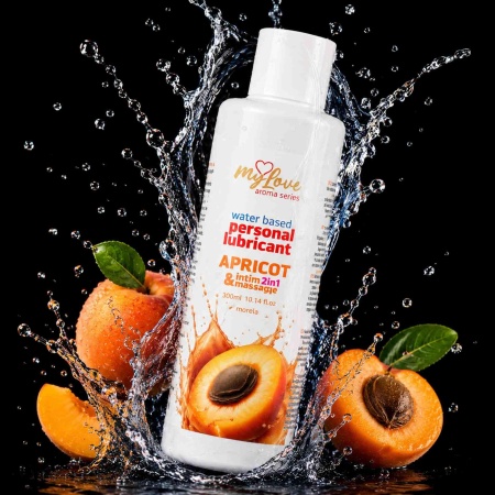 Wodny lubrykant do masażu 2w1 Aroma Series Apricot 300 ml - 6