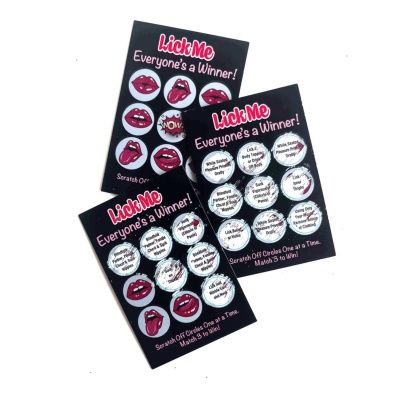 Lick Me Lotto – 12 unique tickets - 1 2