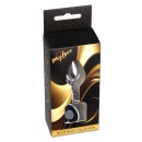 Korek analny Silver Heart Plug Black - anatomiczny, stal nierdzewna, dł. 7 cm, śr. 2,7 cm - 8