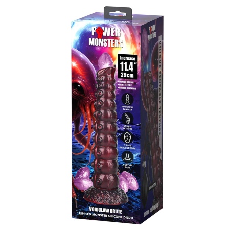 Dildo silikonowe Power Monsters Voidclaw Brute z regulacją obwodu, 29 cm - 9